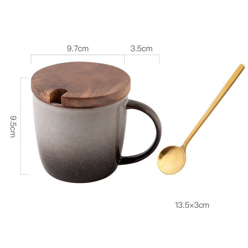 Kreative Retro Becher Kaffee Keramik Hause Einfache Frühstück Milch Haferflocken Wasser Tee Tasse