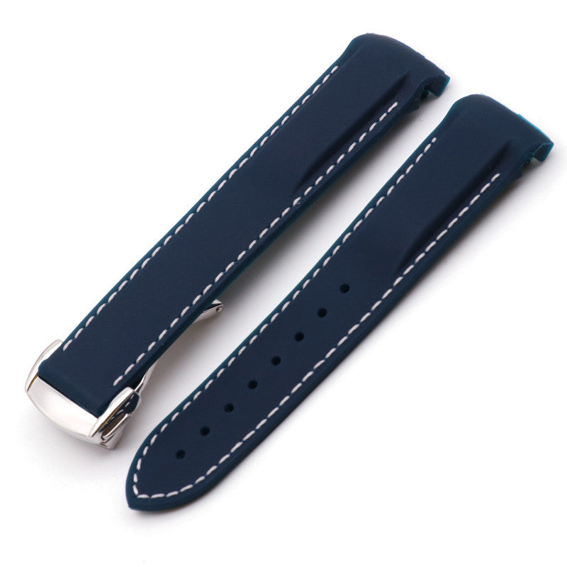 Rubber silicone bracelet branded strap 18 mm 20 mm