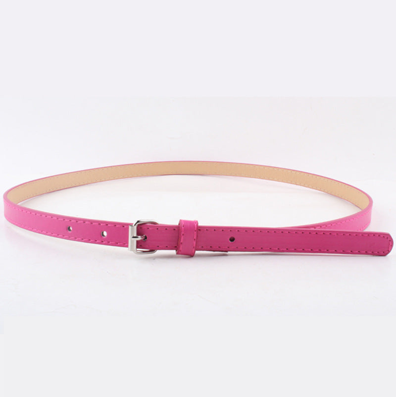 Dünner Gürtel modischer Gürtel kleiner Stahl schnallen