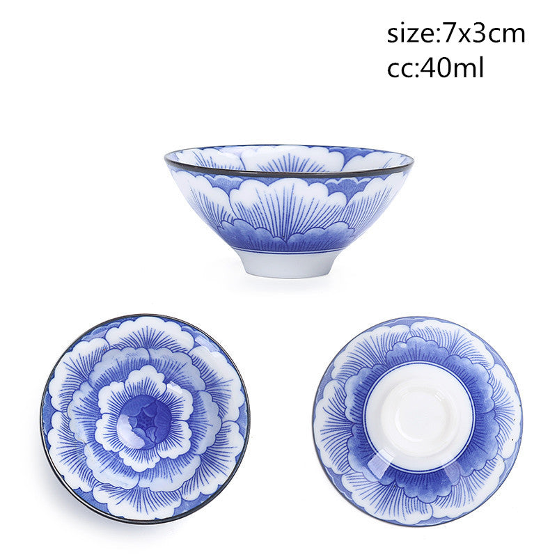 Chinesische Keramik Tee-set Tee-Set Kleine Tee Tasse Einzigen Tasse Blau und Weiß Porzellan Tasse Persönliche Tasse Tasse master Tasse