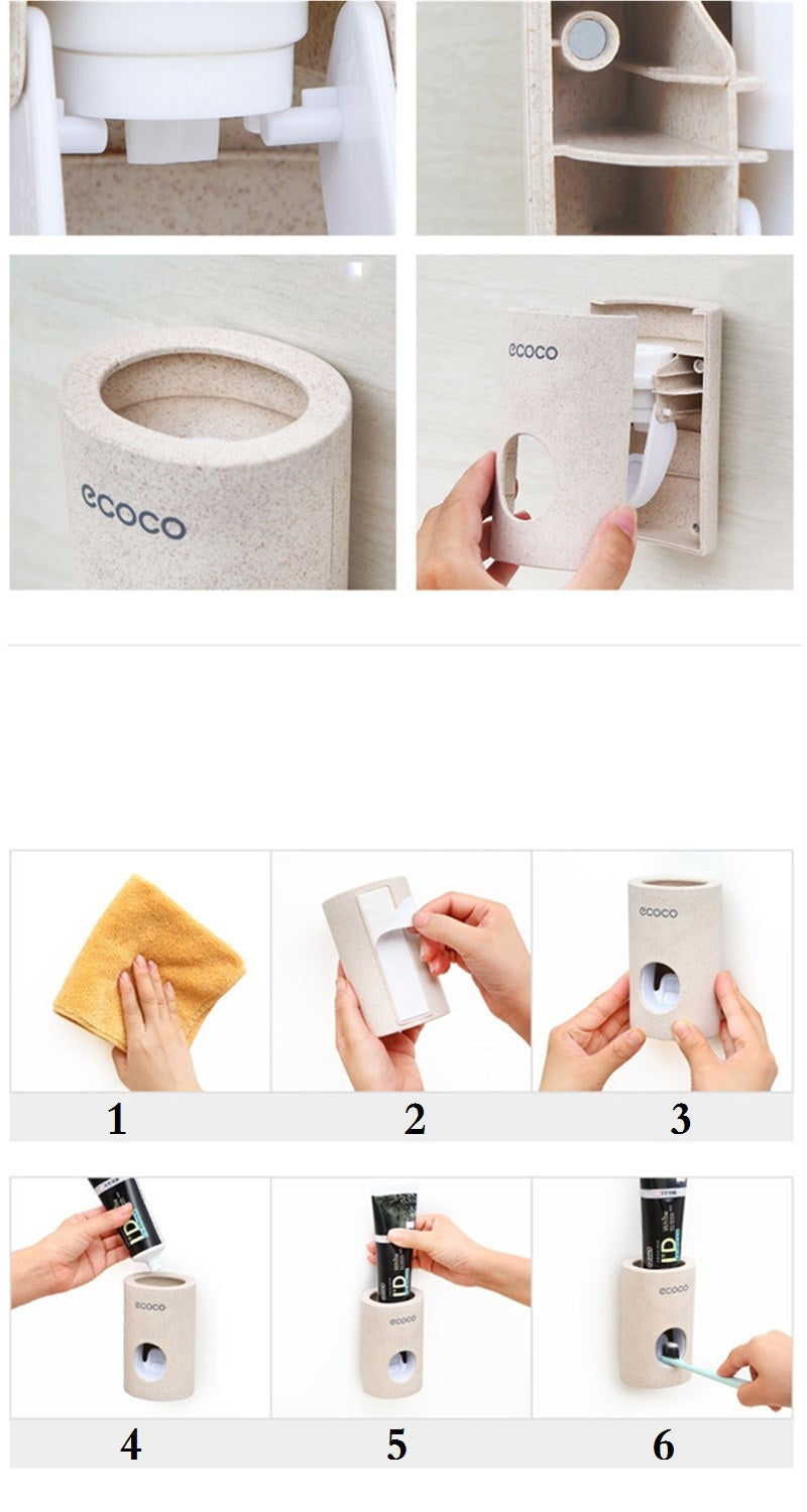 Automatic toothpaste dispenser non-toxic wall hanger