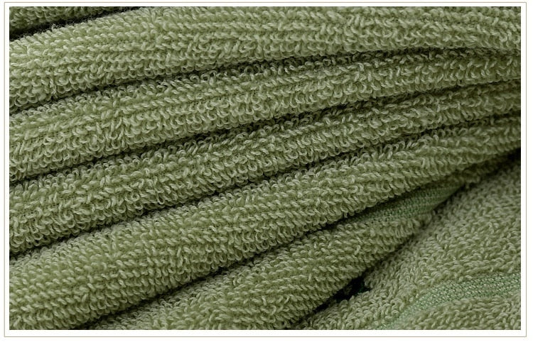 White Green Towel Set Bath Towel Washing Towel Hand Towel Terry Cloth toallas de baño serviette de3pcs/set Towel cerchief Gift