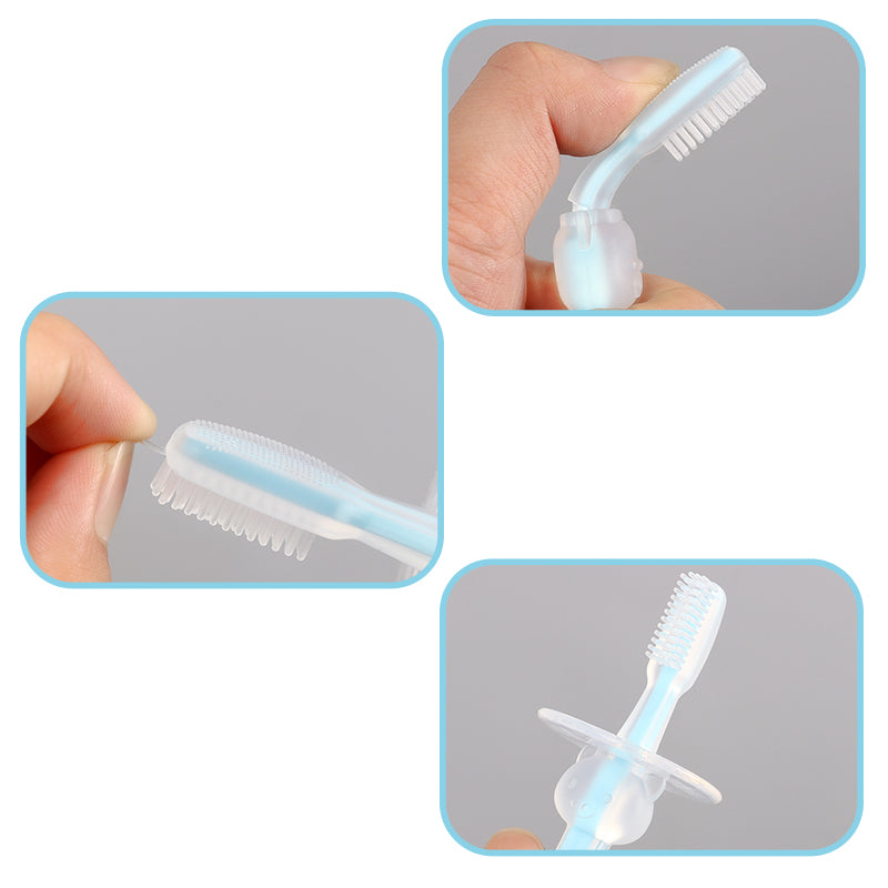 1PC Kinder Weiche Silikon Ausbildung Zahnbürste