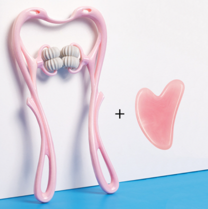 Multifunktionales manuelles Nackenmassagegerät mit sechs Rädern Massagegerät zur Linderung von Rollen