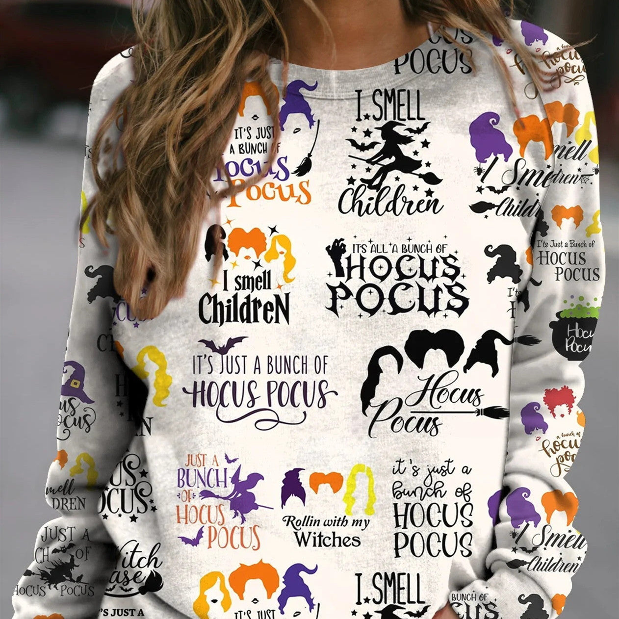 3D modisches lockeres Langarm Top für Damen