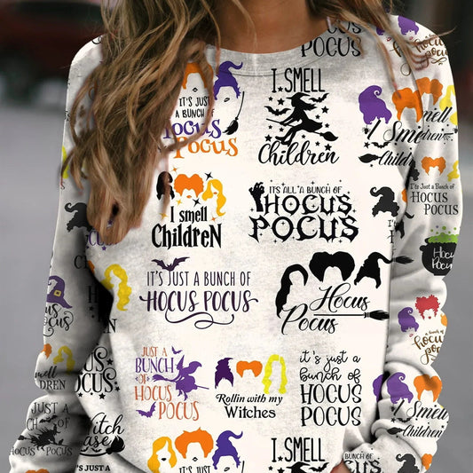 3D modisches lockeres Langarm Top für Damen