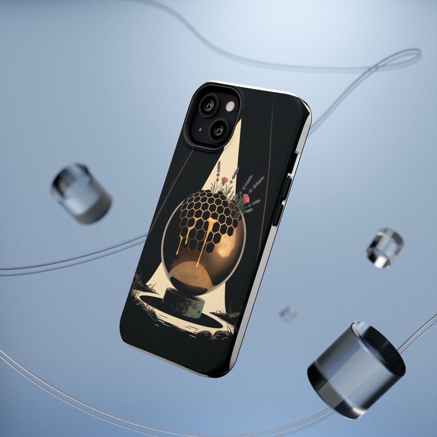 Künstlerische stoßfeste Handyhülle mit einzigartigem Globus-Design, langlebiges Handy-Zubehör, ideal als Geschenk, für Wohnkultur, moderner Stil, umweltfreundlich