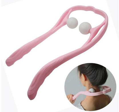 Kunststoff Druck Punkt Therapie Neck Massageador Massagem Entlasten Hand Roller Neck Massager Für Hals Schulter Trigger Punkt