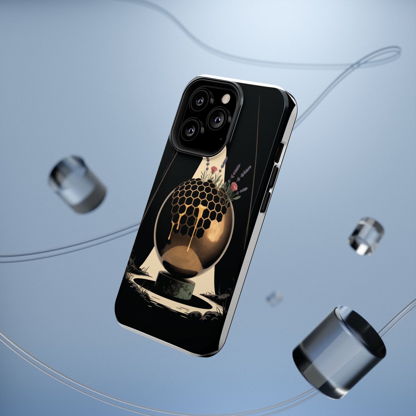 Künstlerische stoßfeste Handyhülle mit einzigartigem Globus-Design, langlebiges Handy-Zubehör, ideal als Geschenk, für Wohnkultur, moderner Stil, umweltfreundlich