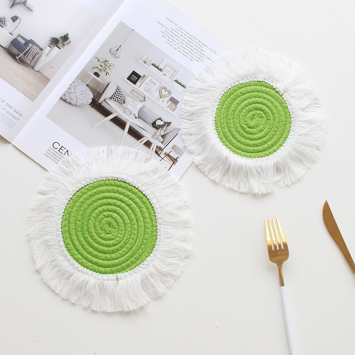 Quasten-Isolier-Tischmatte