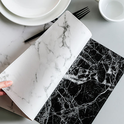 Wasserdichte Tischmatte aus Leder