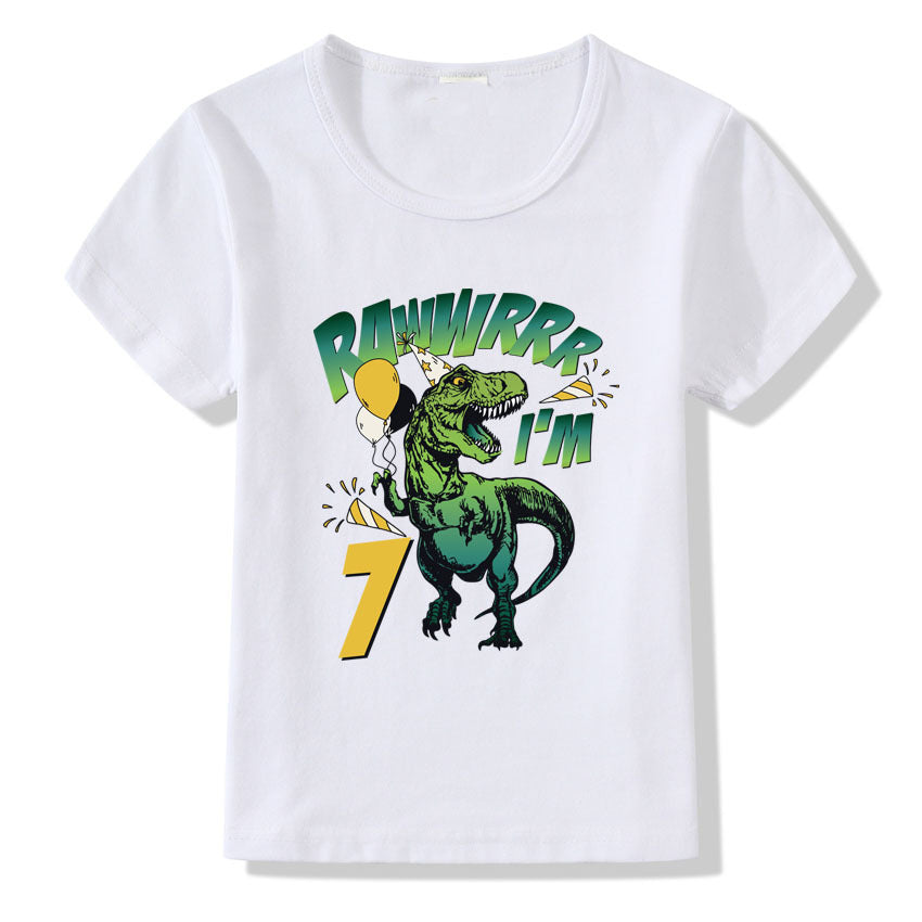 Kinder T-Shirt Zahlen 1-9 Geburtstags-T-Shirt