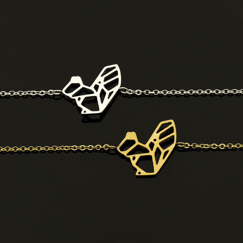 Gold Eichhörnchen Damenschmuck Origami Eichhörnchen Armband Damenarmband