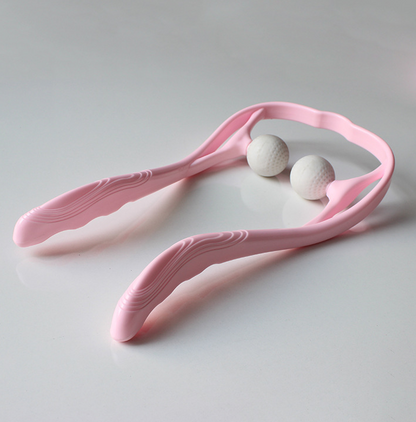 Kunststoff Druck Punkt Therapie Neck Massageador Massagem Entlasten Hand Roller Neck Massager Für Hals Schulter Trigger Punkt