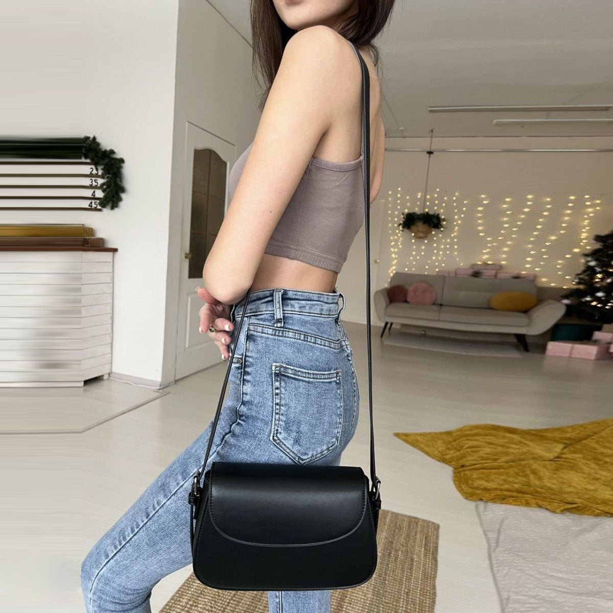 Einfache modische tragbare All Match-Umhängetasche