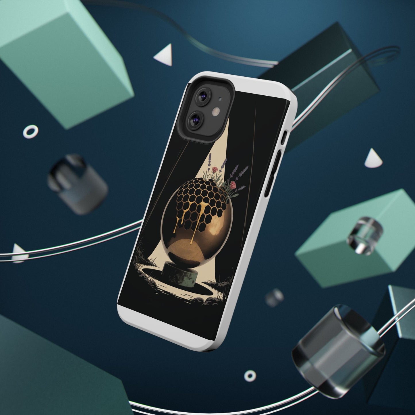 Künstlerische stoßfeste Handyhülle mit einzigartigem Globus-Design, langlebiges Handy-Zubehör, ideal als Geschenk, für Wohnkultur, moderner Stil, umweltfreundlich