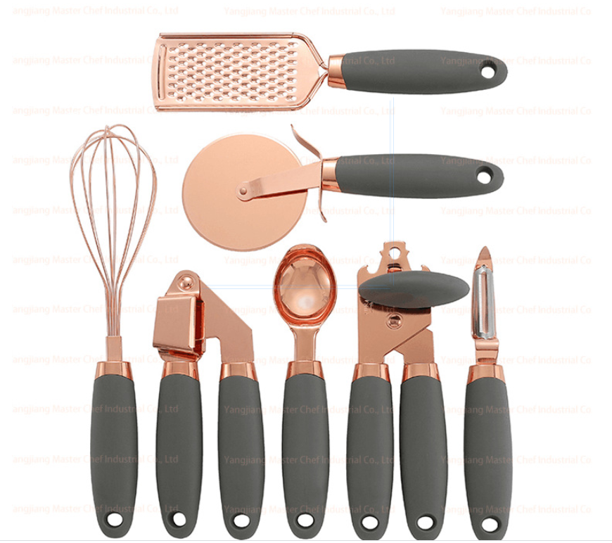 Küche Haushalt Peeler Gadget Kupfer Plating Set