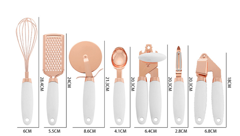 Küche Haushalt Peeler Gadget Kupfer Plating Set