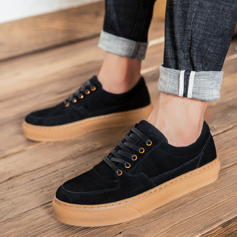 Herrenschuhe Neue weiche Leder Casual Lederschuhe Mode Sneakers