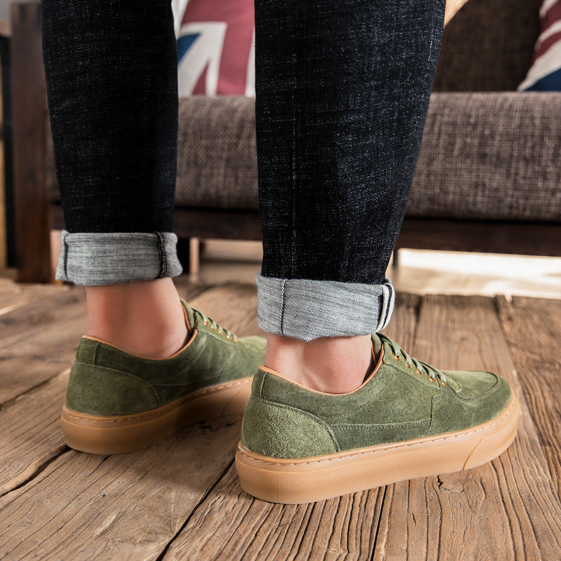 Herrenschuhe Neue weiche Leder Casual Lederschuhe Mode Sneakers