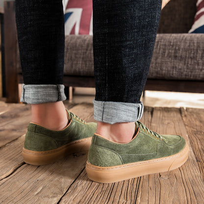 Herrenschuhe Neue weiche Leder Casual Lederschuhe Mode Sneakers