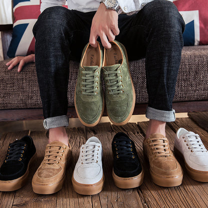 Herrenschuhe Neue weiche Leder Casual Lederschuhe Mode Sneakers