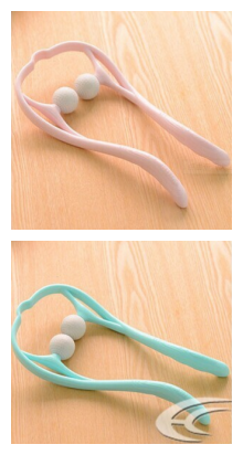 Kunststoff Druck Punkt Therapie Neck Massageador Massagem Entlasten Hand Roller Neck Massager Für Hals Schulter Trigger Punkt