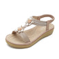 Flache Blumen Strasse Sandalen im Boho-Stil