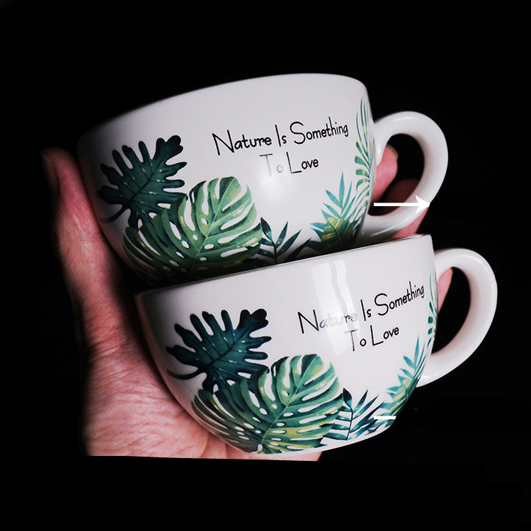 Geprägte Latte-Kaffee Cappuccino-Latte-Tasse