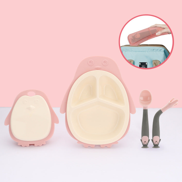 Kindergeschirr Babygeschirr antibakterielle Schüssel Kinder-Trennplatte