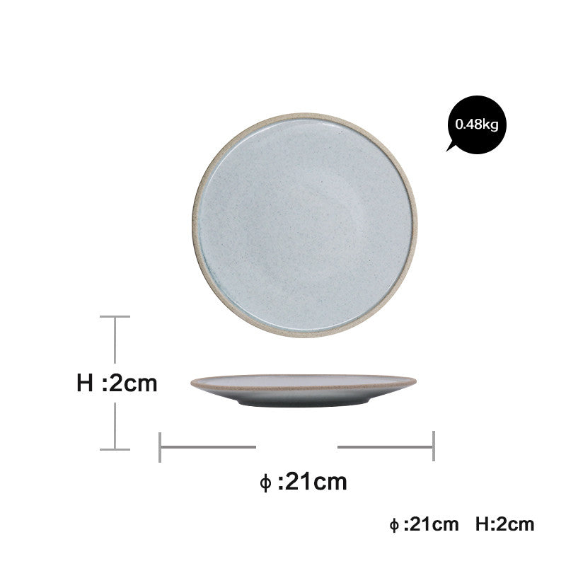 Household Dinner Plate Flat Plate Bowl And Plate Set