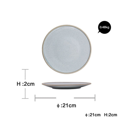 Household Dinner Plate Flat Plate Bowl And Plate Set