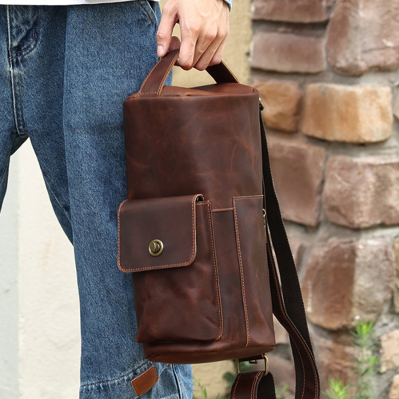 Crazy Horse Leder Vintage Umhängetasche Minority Fashion