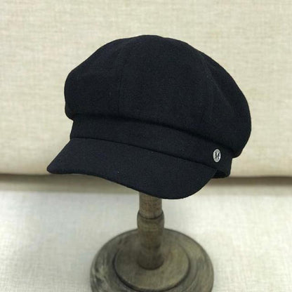 Achteckiger britischer All-Match-Wollhut für Damen