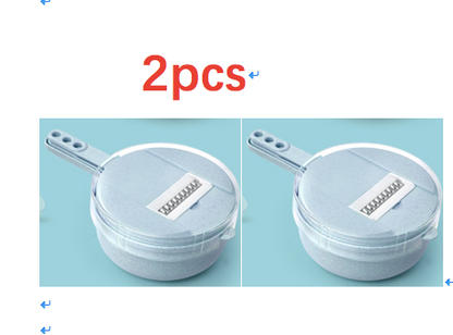 8-in-1-Mandolinenschneider Gemüseschneider Kartoffelschäler Karotten-Zwiebel-Reibe mit Sieb Gemüseschneider Küchenzubehör