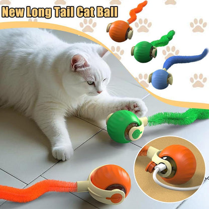 Zerrball-Spielzeug für Haustiere, bewegungsaktiviertes, interaktives Katzen-Rollball-Spielzeug mit Vogelgezwitscher und Teaser-Spiel für Haustiere und Kätzchen, Haustierprodukte