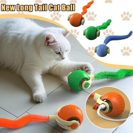Zerrball-Spielzeug für Haustiere, bewegungsaktiviertes, interaktives Katzen-Rollball-Spielzeug mit Vogelgezwitscher und Teaser-Spiel für Haustiere und Kätzchen, Haustierprodukte