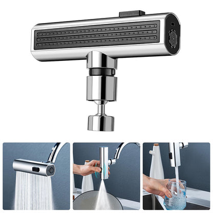 Kitchen Faucet Waterfall Outlet Splashproof Universal Rotating Bubbler Multifunctional Water Nozzle Extension Kitchen Helper