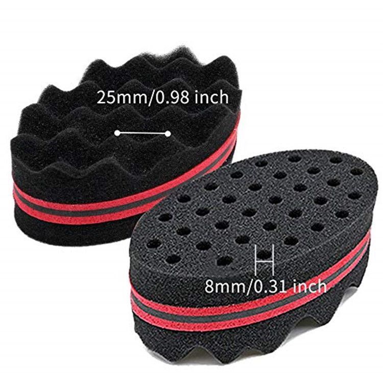 Wellenförmige Schwamm Haar Twist Bürste doppelseitige Multi Löcher Seitengeflecht Haar Twist Locken Wellen Styling Werkzeuge Flechter