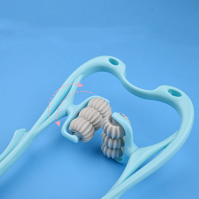 Multifunktionales manuelles Nackenmassagegerät mit sechs Rädern Massagegerät zur Linderung von Rollen