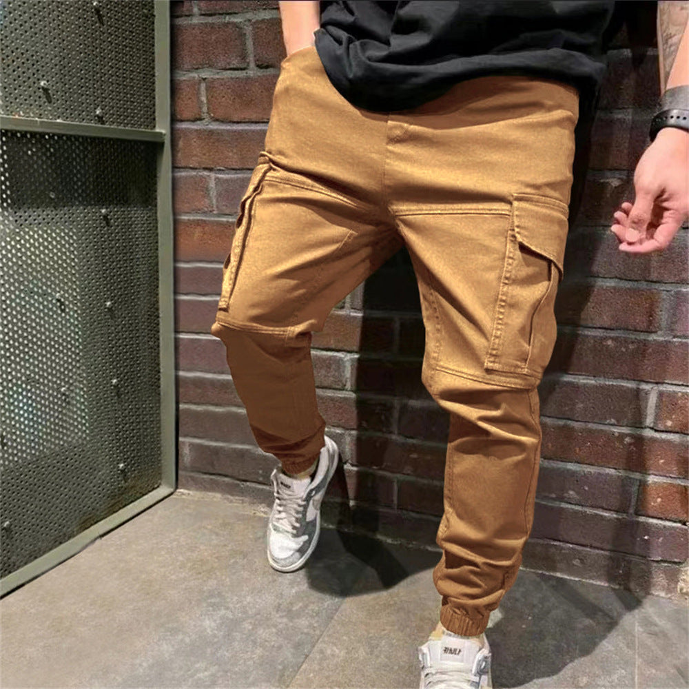 Herren-Sporthose mit Taschen lässige Cargo hose