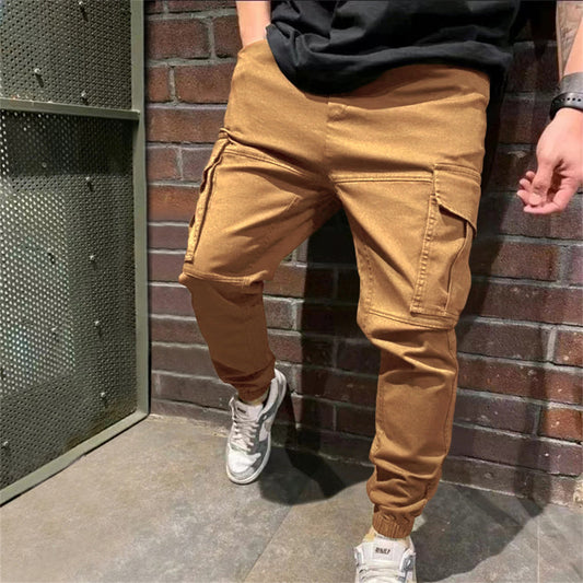 Herren-Sporthose mit Taschen lässige Cargo hose
