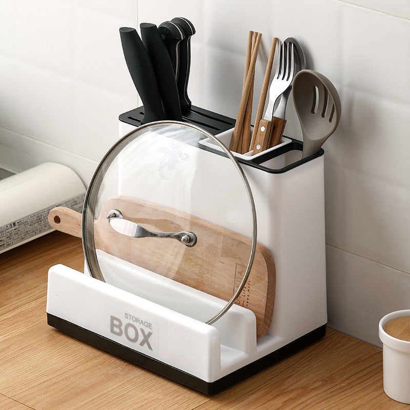 Tableware Storage Holder Kitchen Knife Plastic Storage Racks for Kitchen Cabinet