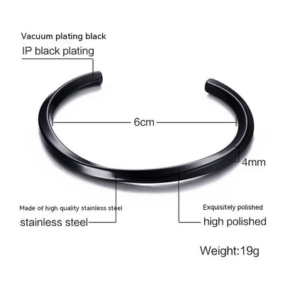 Herrenschmuck Hip-Hop Mobius Diamant Edelstahl Vintage Armband