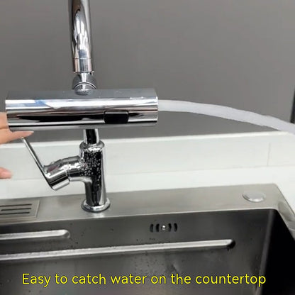 Kitchen Faucet Waterfall Outlet Splashproof Universal Rotating Bubbler Multifunctional Water Nozzle Extension Kitchen Helper