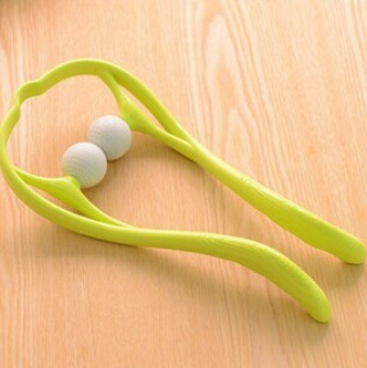 Kunststoff Druck Punkt Therapie Neck Massageador Massagem Entlasten Hand Roller Neck Massager Für Hals Schulter Trigger Punkt