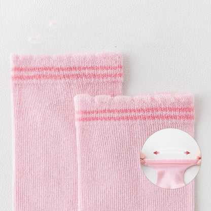 Pure Color Baby Handmade Boneless Tube Socks
