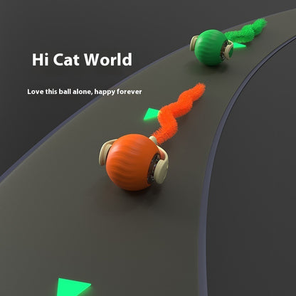 Zerrball-Spielzeug für Haustiere, bewegungsaktiviertes, interaktives Katzen-Rollball-Spielzeug mit Vogelgezwitscher und Teaser-Spiel für Haustiere und Kätzchen, Haustierprodukte