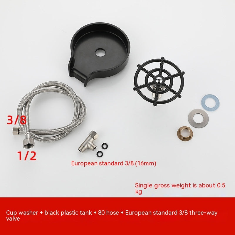 Bar Zähler Tasse Washer Waschbecken Hochdruck Spray Automatische Wasserhahn Kaffee Krug Waschen Tasse Werkzeug Küche