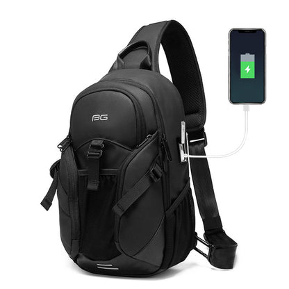 Brusttasche für Herren modisch trendig, Atmosphäre